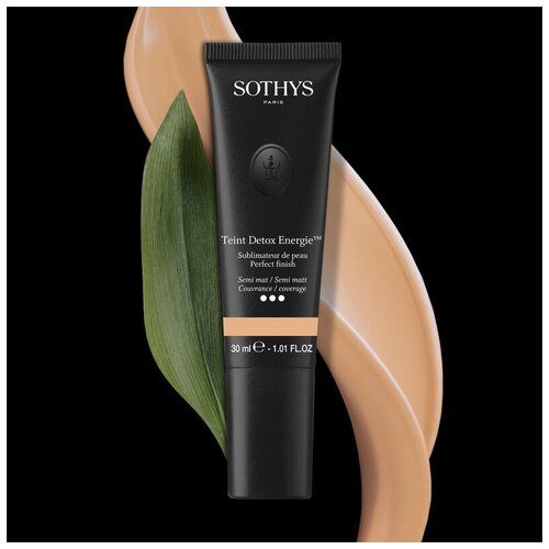 Sothys, Тональный крем для лица с полуматовым финишем №N20 Naturel Натуральный Teint Detox Energie, 30 мл.