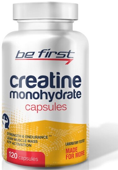 Be First Creatine Monohydrate Capsules (Креатин Моногидрат) 120 капсул (Be First)