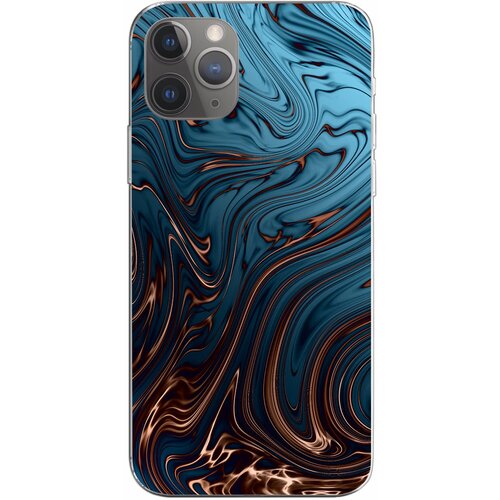 Силиконовый чехол Mcover для Apple iPhone 11 Pro Max с рисунком Бронзовый узор силиконовый чехол mcover для apple iphone 11 с рисунком радужный узор