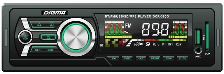 Автомагнитола Digma DCR-360G