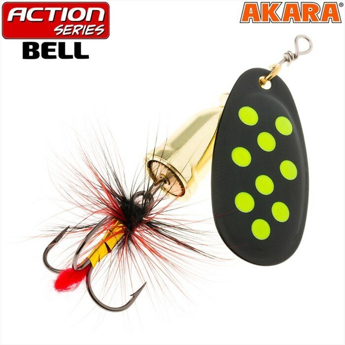 Akara Блесна вращающаяся Akara Action Series Bell, 6 г, цвет A7