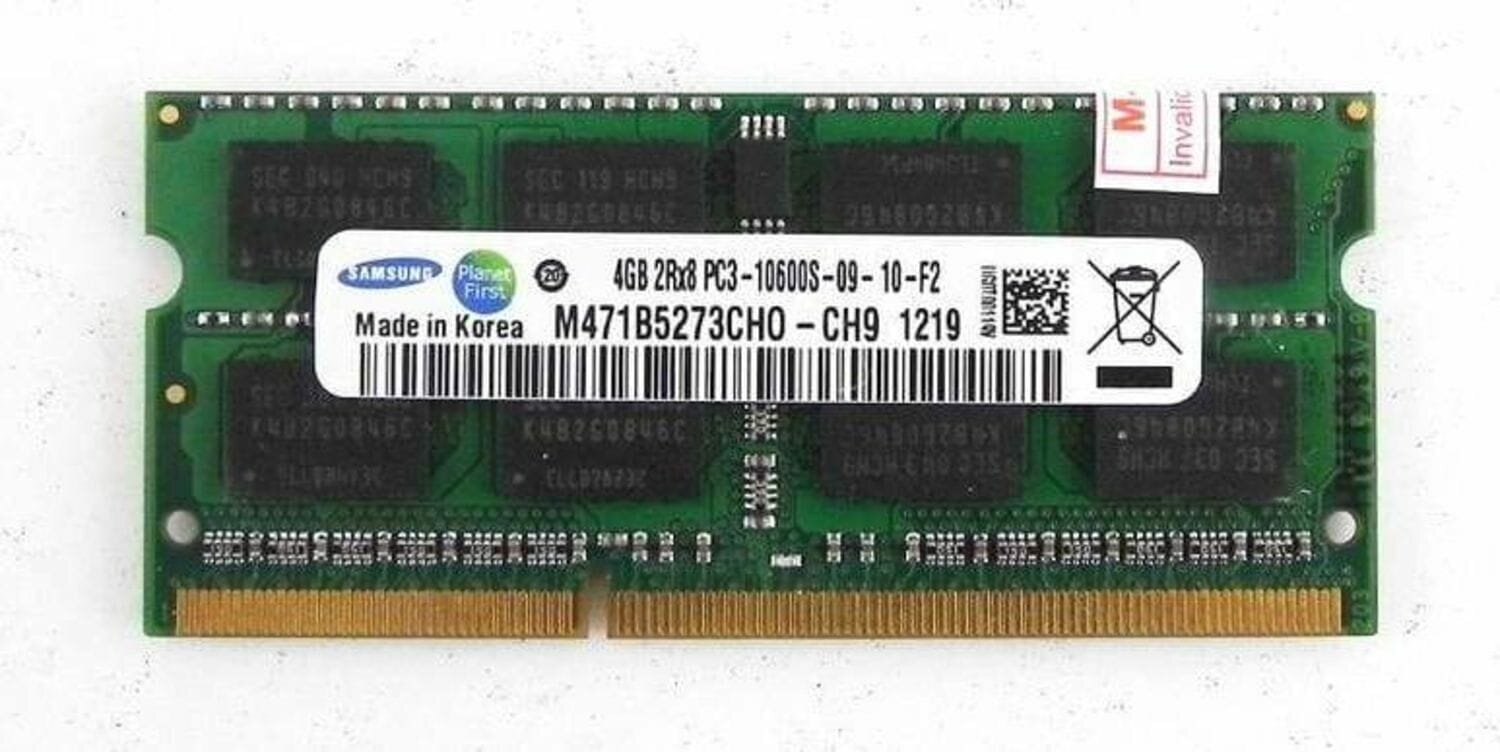 Оперативная память Samsung 4 ГБ DDR3 1333 МГц SODIMM CL9 M471B5273CH0-CH9