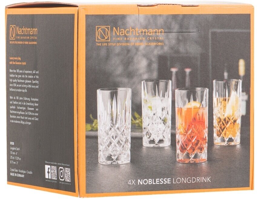 Набор высоких стаканов Nachtmann 4 шт noblesse - фото №7