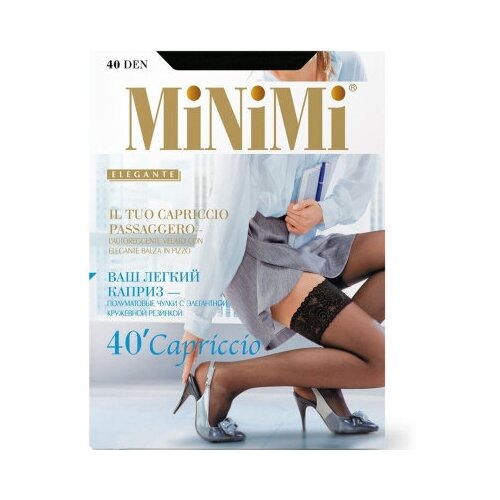фото Чулки minimi capriccio, 40 den, размер 2, черный