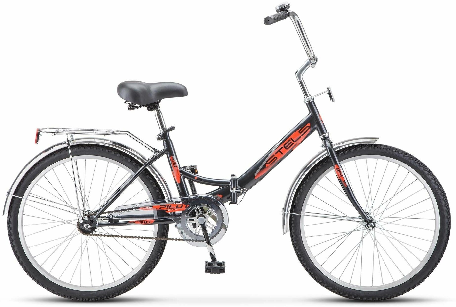 фото Велосипед Складной STELS Pilot-710 (24") темно-серый, рама 14"
