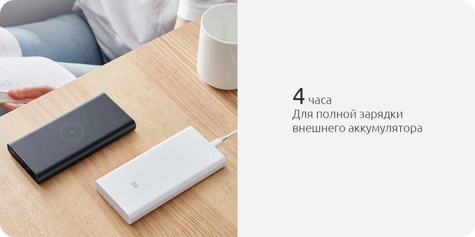 Внешний аккумулятор Xiaomi Mi Power Bank Wireless Youth Edition 10000mAh White - фото №8