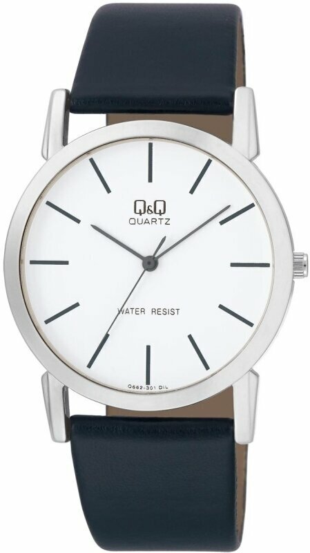 Наручные часы Q&Q мужские Наручные часы Q&Q Q662J301Y кварцевые, белый, черный