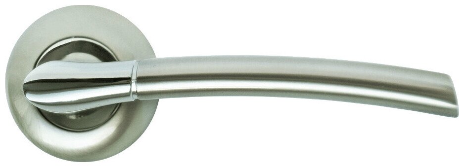Ручка дверная Rucetti, RAP-6 SN/CP сатин никель/хром
