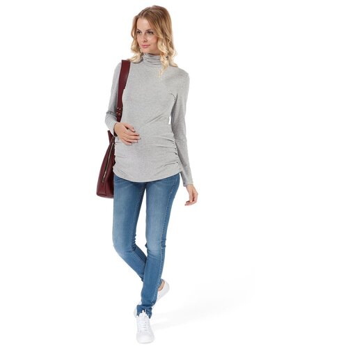 фото Водолазка i love mum, размер 46, серый меланж