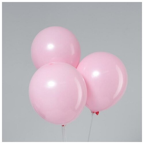 фото Шар латексный 12", пастель, набор 50 шт., цвет светло-розовый leti