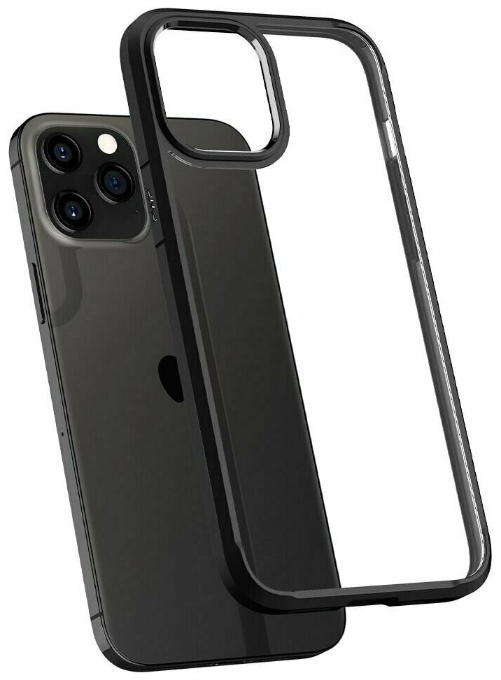 Чехол-накладка Spigen (ACS01703) для iPhone 12/ iPhone 12 Pro (Black) - фото №15