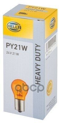 Автолампа Py21w 24V Hella Оранжевая Bau15s 8Ga 006 841-241 HELLA арт. 8GA006841241