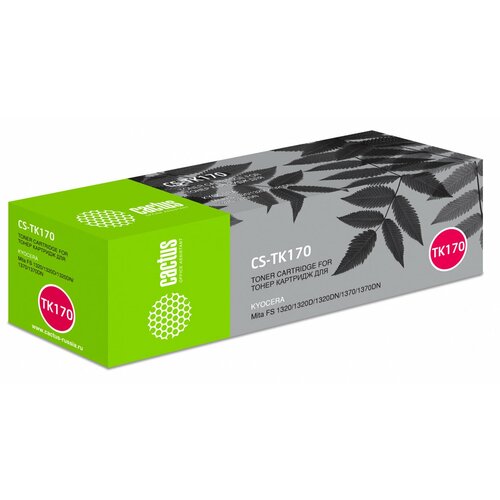 Тонер-картридж CACTUS (CS-TK170) для KYOCERA FS-1320D/DN/P2135D/DN, ресурс 7200 стр