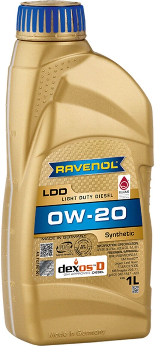 Ravenol Моторное Масло Ravenol Ldd Light Duty Diesel Sae 0W-20 (1Л)