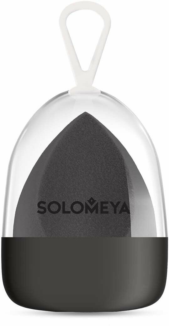 Спонж для макияжа Solomeya со срезом, черный