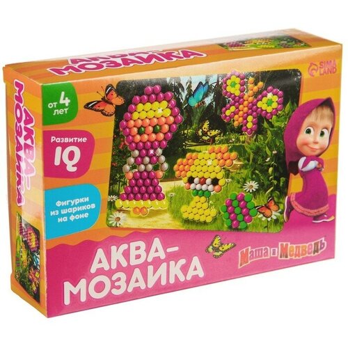 Аквамозаика с декорациями Маша и Медведь Прогулка в лесу 666₽