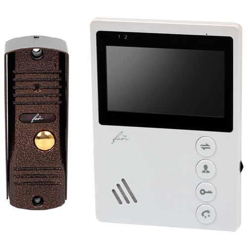 комплект видеодомофон и вызывная панель fox fx vd5n kit оникс 5 с электромеханическим замком и буз блок управления замком FX-VD5N-KIT (Оникс 5)