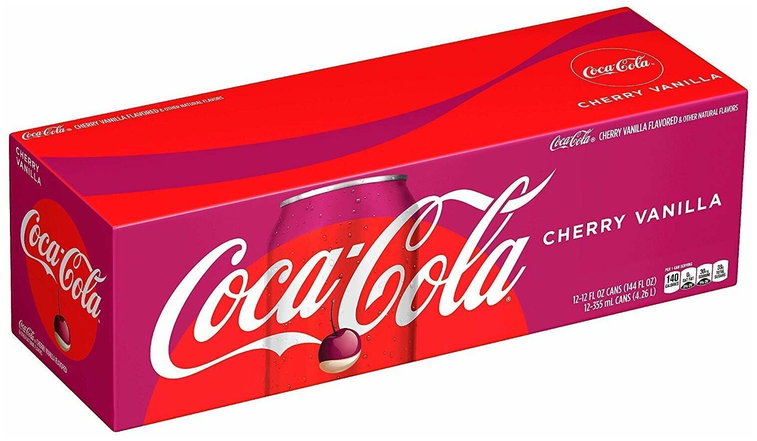 Напиток Coca-Cola Cherry Vanilla 355 мл ж/б Упаковка 12 шт - фотография № 3