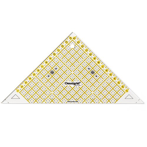 Prym Omnigrid Линейка для пэчворка Проворный треугольник 611314, 15 см прозрачный 15 см 25 см проворный треугольник с дюймовой шкалой для 1 2квадрата до 6 дюймов prym 611641