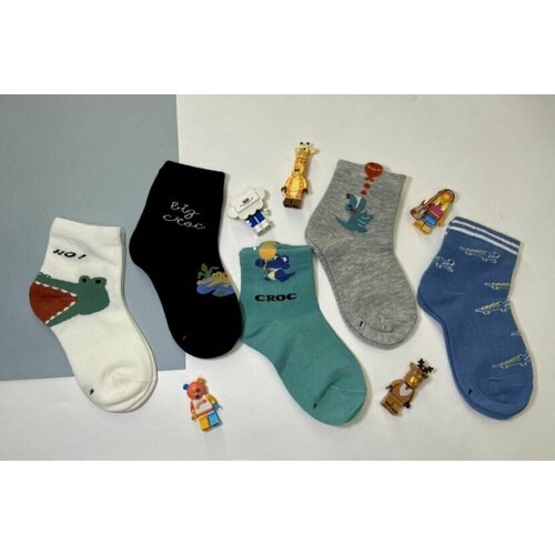 фото Носки для девочки мальчика крокодил 5-7 лет нет бренда