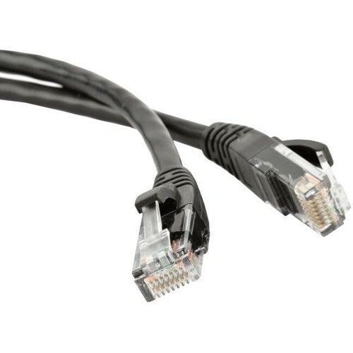 Кабель витая пара патч-корд Hyperline PC-LPM-STP-RJ45-RJ45-C5e-3M-LSZH-BK 3.0m