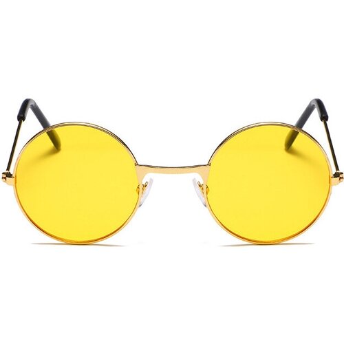 Очки круглые Джона Леннона желтые взрослые очки круглые джона леннона красные взрослые набор 10 шт
