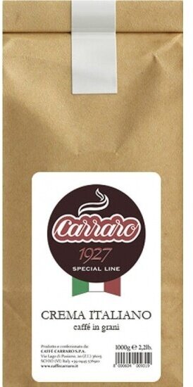 Кофе в зернах Carraro Caffe Crema Italiano 1 кг