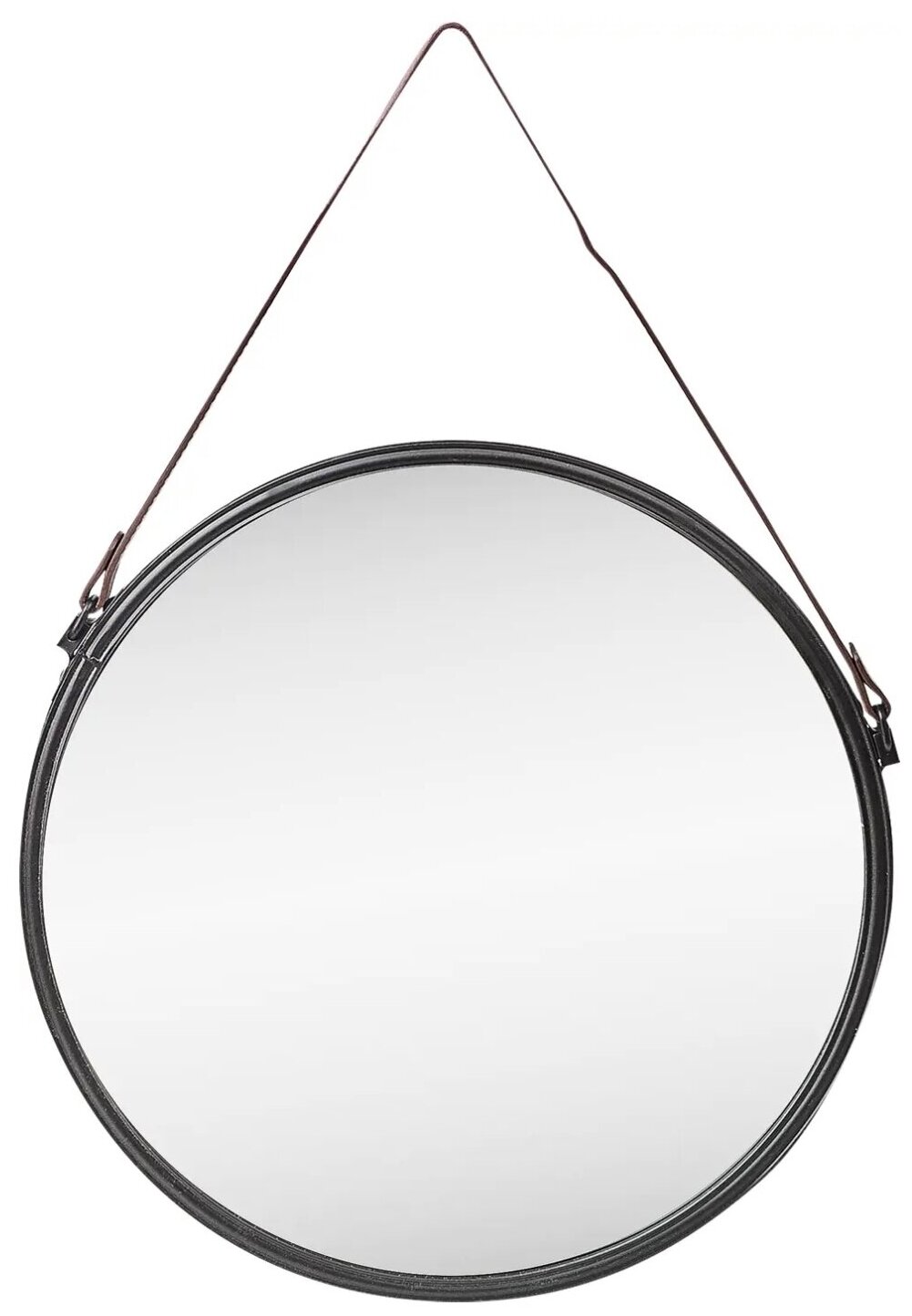 фото Зеркало декоративное Inspire Barbier, круг, 55 см, цвет чёрный