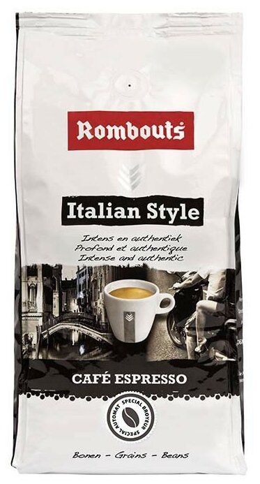 Rombouts Italian Style 500г кофе в зернах (000540) - фотография № 1