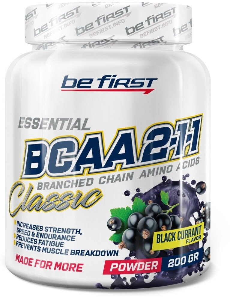 Be First BCAA 2:1:1 Classic Powder 200 гр (Be First) Черная смородина