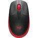 Мышь беспроводная Logitech M190, 1000dpi, Wireless/USB, Черный/Красный, 910-005926