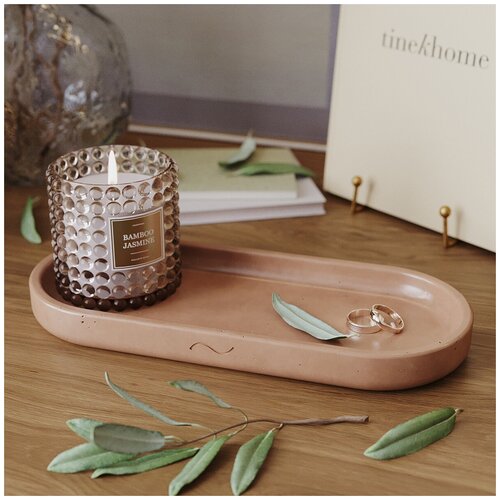 фото Подставка для украшений musko, 11х2.4х26 см, розовый