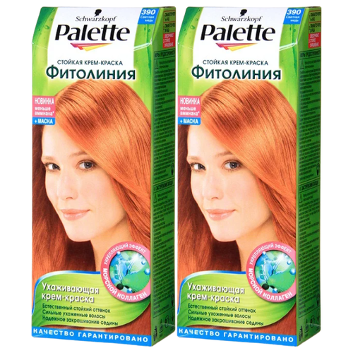 Palette Фитолиния Стойкая крем-краска для волос, 2 шт, 9-1 Холодный светло-русый