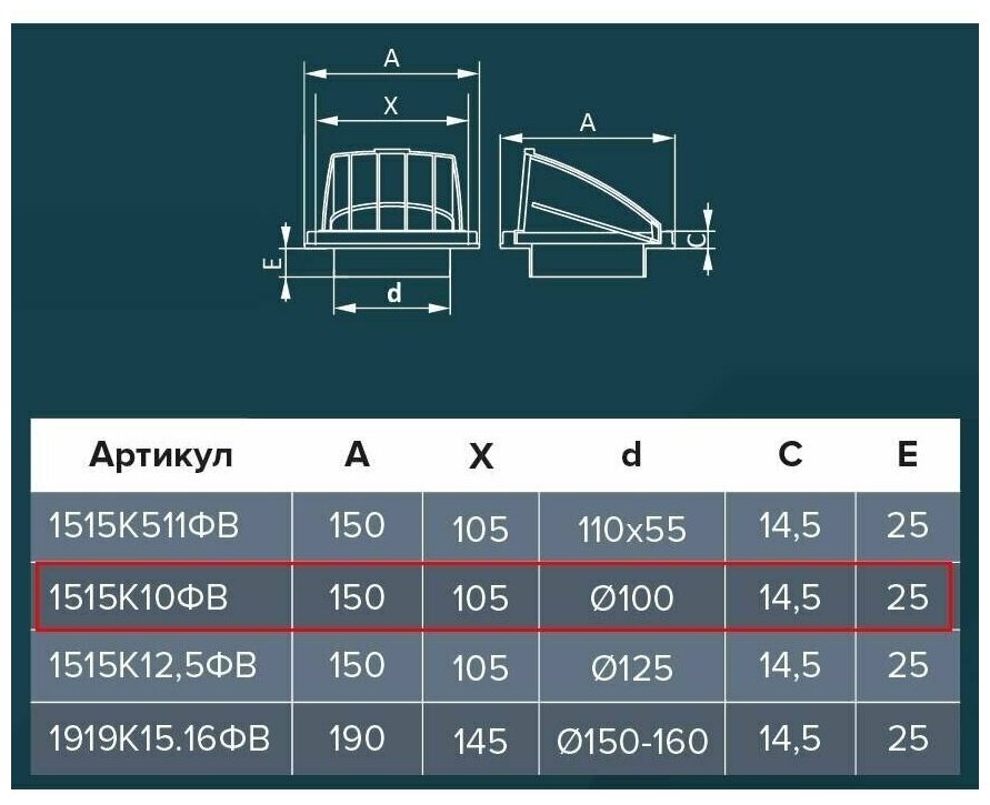 Вентиляционная решетка с клапаном ERA Street line 1515К10ФВ 150 x 150 мм бежевый