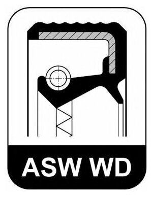 Сальник 38x50x7 ASW F WD FPM BMW 3.5 Elring 586668