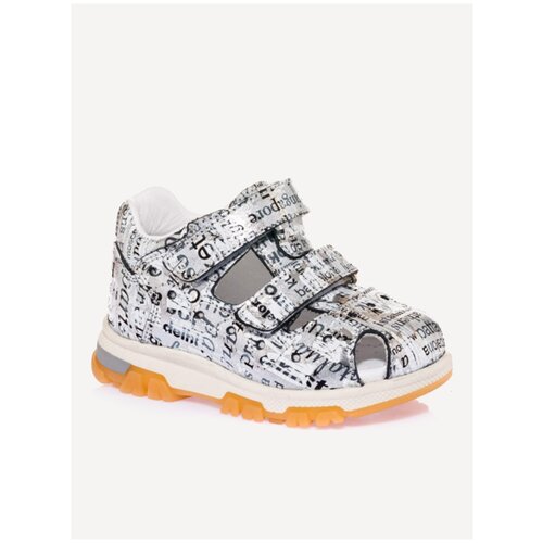 фото Сандалии minimen, ж цвет серебро-принт, размер 25