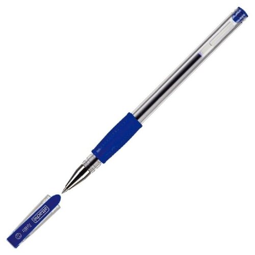 Ручка гелевая Attache Town (0.5мм, синий, резиновая манжетка) 1шт. ручка гелевая неавтоматическая attache town 0 5мм с резиновой манжеткой зеленый 2 штуки