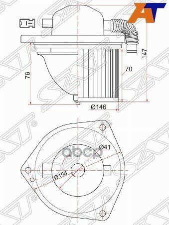 Мотор Отопителя Салона Suzuki Escudo 05-17 / Grand Vitara 05-16 Sat арт. ST-74150-76K10