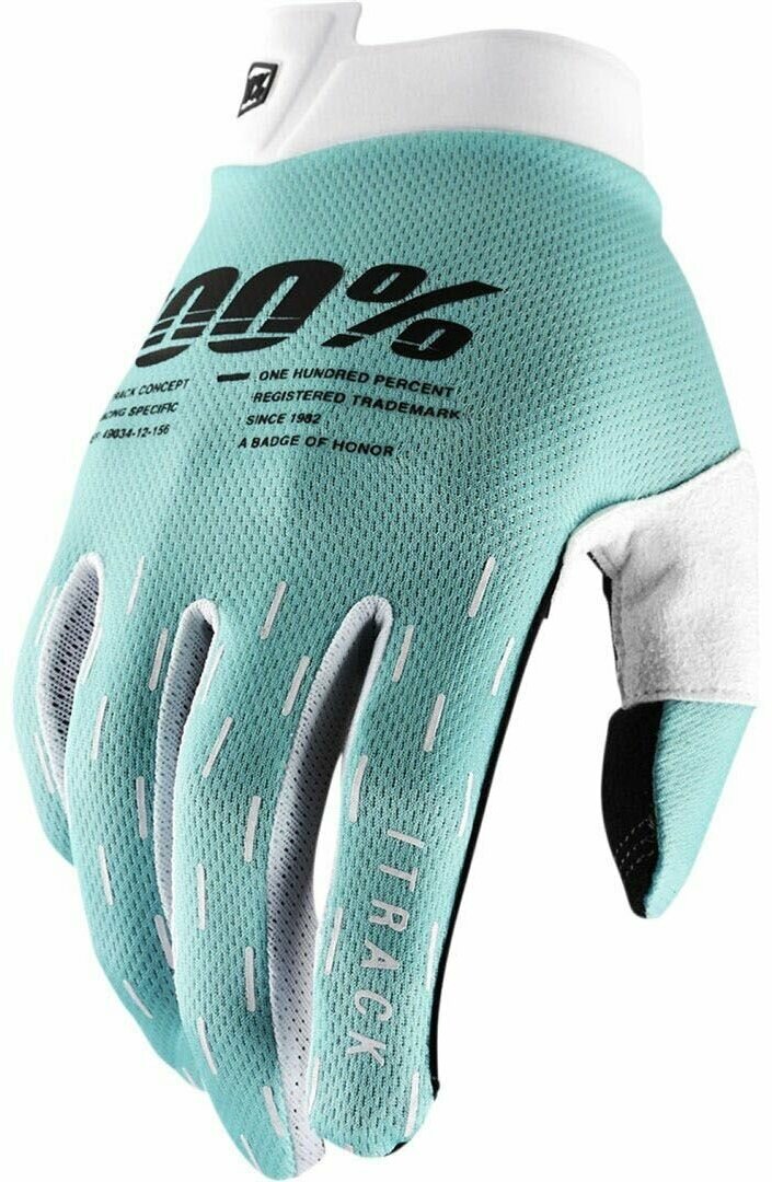 Мотоперчатки 100% ITrack Glove (Aqua XL 2022 (10008-00003))