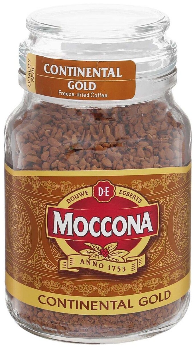 Кофе растворимый Moccona Continental Gold сублимированный, стеклянная банка, 3 уп. по 95 г - фотография № 2