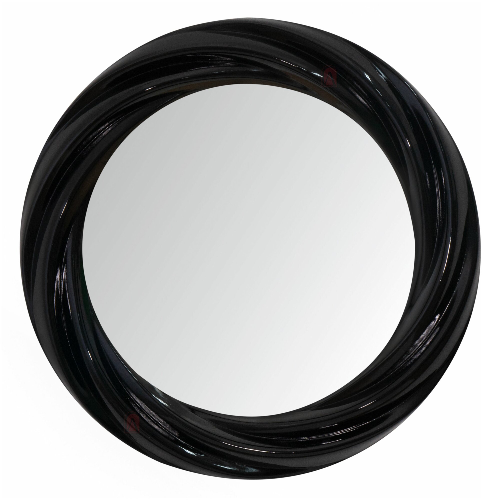 Зеркало Борт 62 х 62 см, в раме, цвет чёрный, Лесма Стиль, в ванную, прихожую, гостиную - фотография № 2