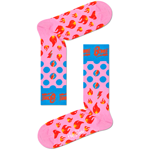 Носки Happy Socks, размер 36-40, розовый, мультиколор носки happy socks размер 36 40 мультиколор розовый зеленый