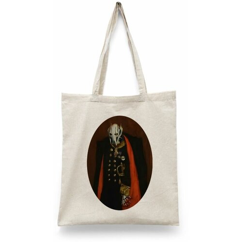 фото Сумка-шоппер унисекс каждому своё "гривус/звездные войны/star wars" черная