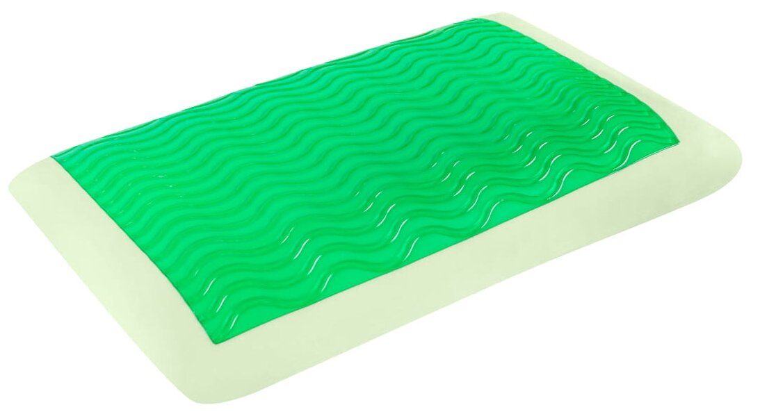 Подушка Arya Memory Foam с Гелевой Вставкой из Зеленого Чая 70x40x13 Green Tea - фотография № 2