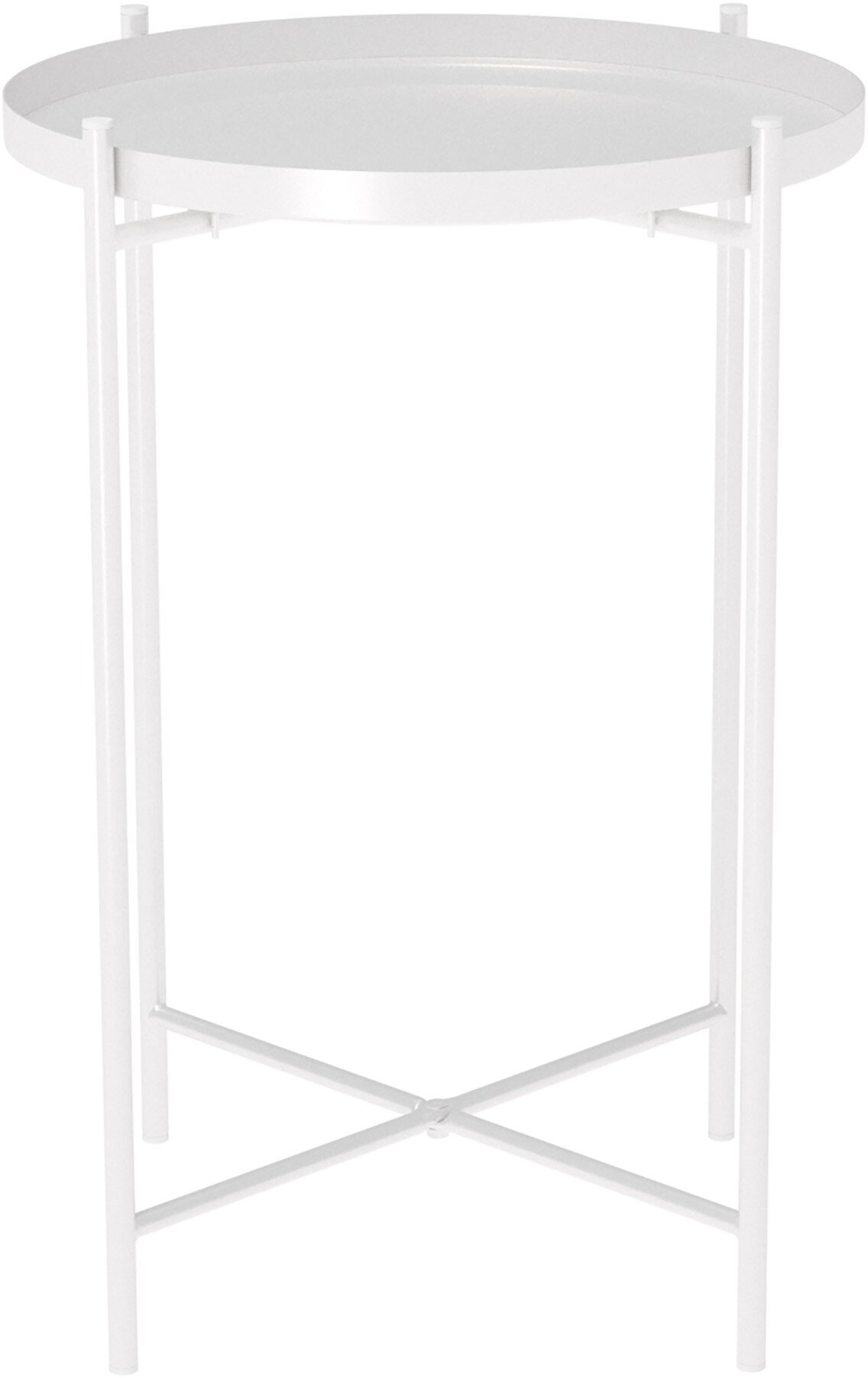 Столик кофейный Sheffilton 52x37.2 см цвет белый