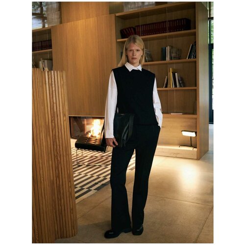 GATE31 Манишка Бухара из сукна 20018BL (Черный-S)