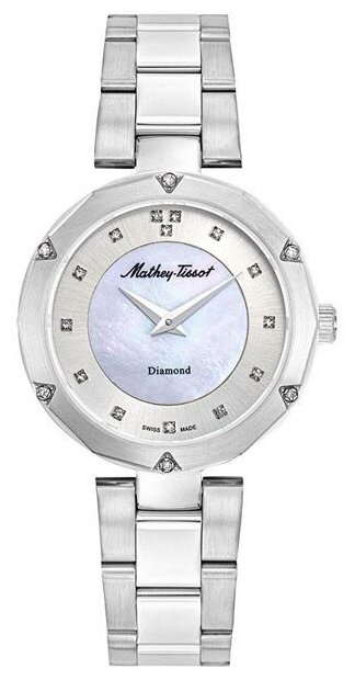 Наручные часы Mathey-Tissot Швейцарские D1087AQI, серебряный