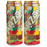 Холодный чай AriZona Half Iced Tea and Half Mango со вкусом манго, 2 банки по 680 мл.