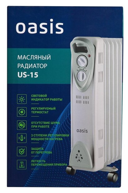 Масляный радиатор Oasis US-15 - фотография № 12