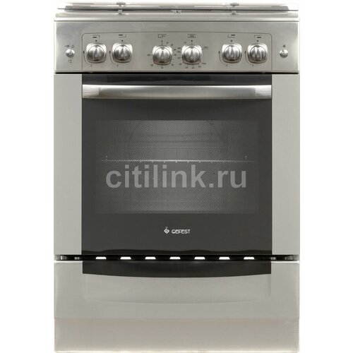 Газовая плита GEFEST 6100-02 0004 газовая духовка стеклянная крышка чугун нержавеющая сталь пг 6100-02 0004 4741800₽